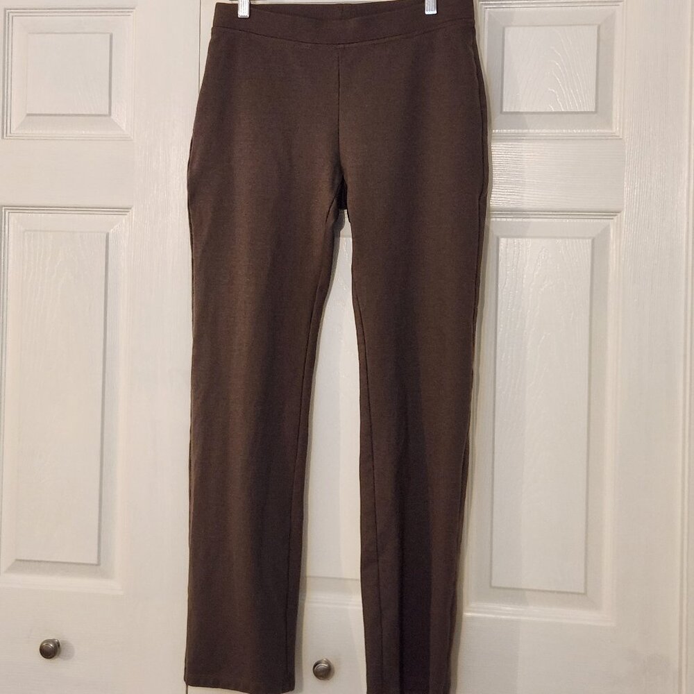 Eileen Fisher Straight Leg Pants in Taupe